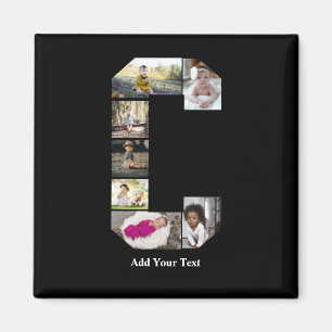 Erstellen Sie Ihre eigene Letter-C-FotoCollage Magnet