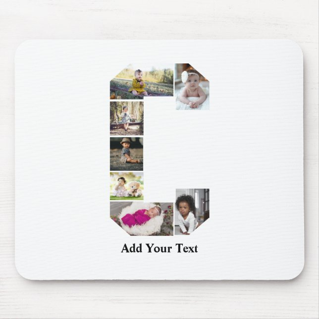 Erstellen Sie Ihre eigene Letter-C-FotoCollage Mousepad (Vorne)