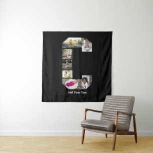 Erstellen Sie Ihre eigene Letter-C-FotoCollage Wandteppich