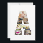 Erstellen Sie Ihre eigene Letter-Collage Feiertagskarte<br><div class="desc">Diese Monogramm-Foto-Collage ist ein personalisiertes Design,  das ein fett formatiertes Monogramm (Initialen oder Buchstaben) mit einer Sammlung von Fotos kombiniert,  die in oder um es herum künstlerisch angeordnet sind. Es ist eine stilvolle Art,  Erinnerungen zu präsentieren und gleichzeitig eine einzigartige,  elegante Touch zu Dekoration oder Geschenken hinzuzufügen.</div>