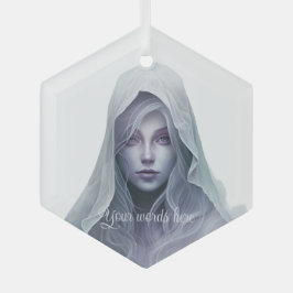 Erstellen Sie Ihre eigene Lila Hexe Ornament Aus Glas