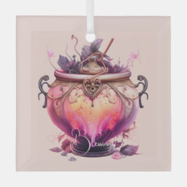 Erstellen Sie Ihre eigene Lila Hexe Ornament Aus Glas