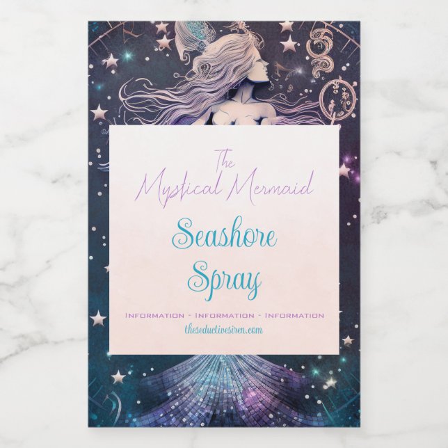 Erstellen Sie Ihre eigene Lila Himmelsfrau Weinetikett (Einzelnes Label)