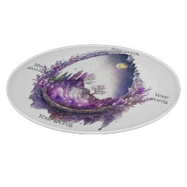 Erstellen Sie Ihre eigene Lila Landschaftsstruktur Schneidebrett