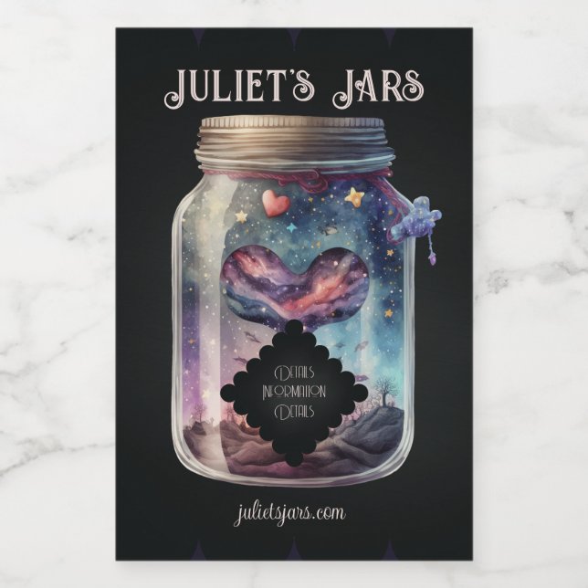 Erstellen Sie Ihre eigene Lila Liebe Weinetikett (Einzelnes Label)