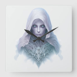 Erstellen Sie Ihre eigene Lila Seeraube Quadratische Wanduhr