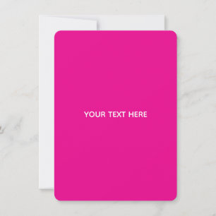 Erstellen Sie Ihre eigene Magenta-Einladungspostka