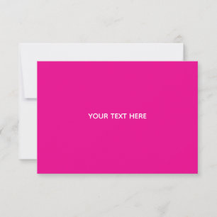 Erstellen Sie Ihre eigene Magenta-Einladungspostka RSVP Karte