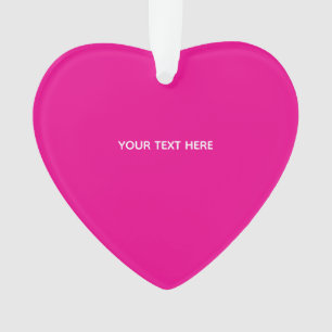 Erstellen Sie Ihre eigene magentafarbene Einladung Ornament