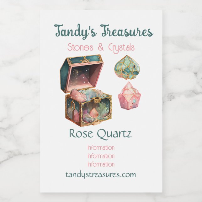 Erstellen Sie Ihre eigene Magic Box & Kristalle Weinetikett (Einzelnes Label)