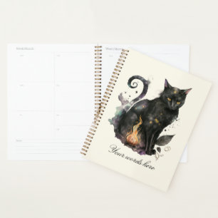 Erstellen Sie Ihre eigene magische schwarze Katze Planer