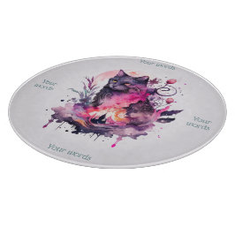 Erstellen Sie Ihre eigene magische schwarze Katze Schneidebrett