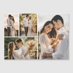 Erstellen Sie Ihre eigene Magnetkarte mit vier Fot