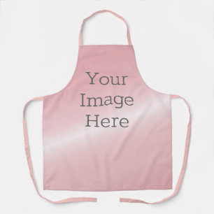 Erstellen Sie Ihre eigene Metallic Blush Pink Imit Schürze