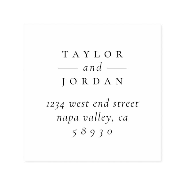 Erstellen Sie Ihre eigene Minimalistische Hochzeit Permastempel (Design)