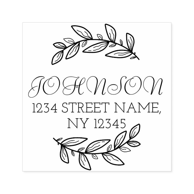 Erstellen Sie Ihre eigene Minimalistische moderne  Gummistempel (Prägung)