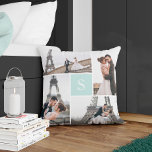 Erstellen Sie Ihre eigene Mit Monogramm 5-Foto-Gal Kissen<br><div class="desc">Fügen Sie Ihre Fotos und ein individuelles Monogramm für ein spezielles Design hinzu.</div>