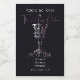 Erstellen Sie Ihre eigene mittelalterliche gotisch Lebensmitteletikett