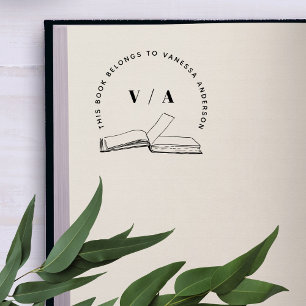 Erstellen Sie Ihre eigene moderne Bücherbibliothek Gummistempel