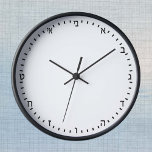 Erstellen Sie Ihre eigene moderne hebräische Uhr,  Uhr<br><div class="desc">Wall Clock (HEBREW-Zahlen): Erstellen Sie Ihre eigene - personalisierte berufliche Markenartikel mit individuellem Logo / Foto und lassen Sie weitere Einstellungen durch Hinzufügen von Text,  Hintergrundfarben oder mehr Bildern vornehmen. Einfache Art und Weise,  Ihr Unternehmen zu personalisieren,  coole Geschenke für Ihre Familie und Freunde für jeden Anlass zu schaffen.</div>