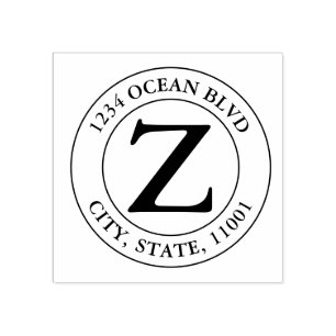 Erstellen Sie Ihre eigene moderne Monogram-Familie Gummistempel