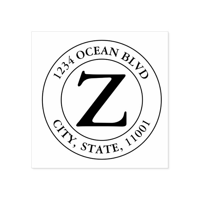 Erstellen Sie Ihre eigene moderne Monogram-Familie Gummistempel (Prägung)