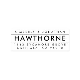 Erstellen Sie Ihre eigene moderne Rücksendeadresse Gummistempel