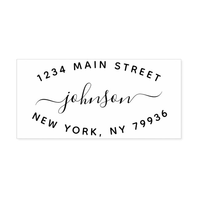 Erstellen Sie Ihre eigene moderne Rücksendeadresse Gummistempel (Prägung)