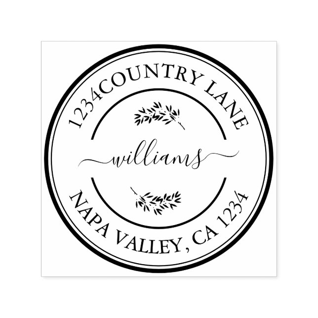 Erstellen Sie Ihre eigene moderne Runde Permastempel (Design)