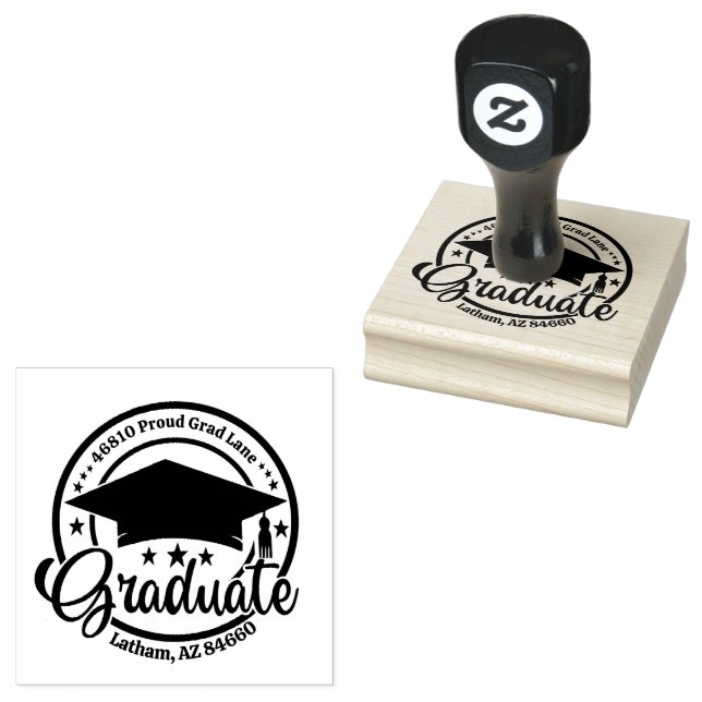 Erstellen Sie Ihre eigene moderne, runde Rücksende Gummistempel (Stempel)