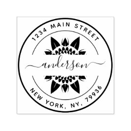 Erstellen Sie Ihre eigene moderne, runde Rücksende Permastempel