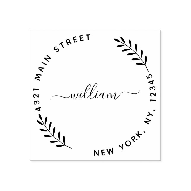 Erstellen Sie Ihre eigene moderne Rundkautschuk-Br Gummistempel (Prägung)