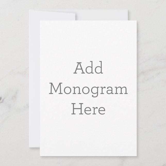 Erstellen Sie Ihre eigene Monogramm-Einladung Einladung (Vorderseite)