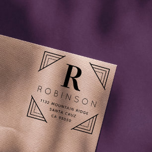 Erstellen Sie Ihre eigene Monogramm-Nachname-Rücks Permastempel