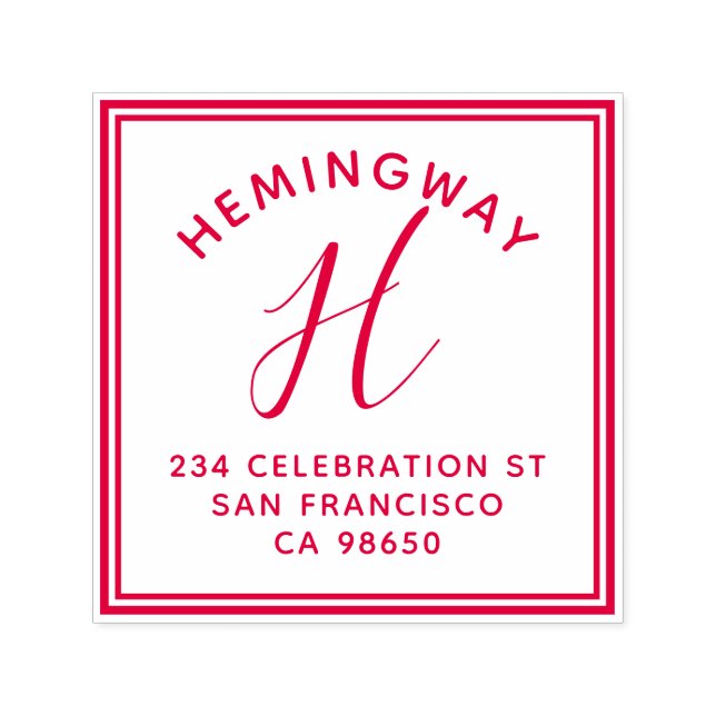 Erstellen Sie Ihre eigene Monogramm-Script-Rücksen Permastempel (Design)