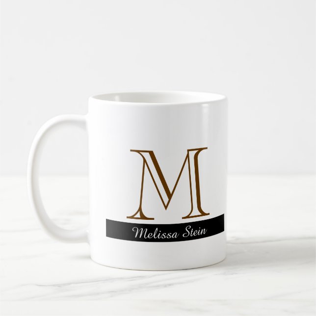Erstellen Sie Ihre eigene Monogramm-Tasse Tasse (Links)