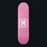Erstellen Sie Ihre eigene Monogramm-Vorlage rosa u Skateboard<br><div class="desc">Erstellen Sie Ihre eigene Monogramm-Vorlage rosa und weiße Skateboard. Einfach das Monogramm zunächst in weißer Farbe auf dunklem Hintergrund hinzufügen. Wählen Sie den Decktyp aus dem Menü Optionen.</div>
