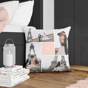 Erstellen Sie Ihre eigene monogrammierte 5-Foto-Ga Kissen