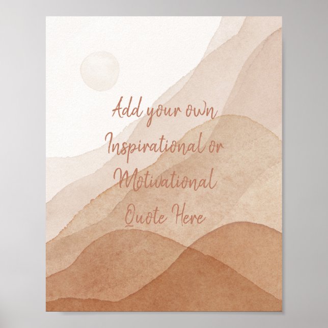 Erstellen Sie Ihre eigene Motivierend Inspiration  Poster (Vorne)