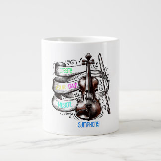 Erstellen Sie Ihre eigene musikalische Sinfonie  Jumbo-Tasse