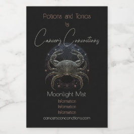 Erstellen Sie Ihre eigene mystische Astrologie Kre Weinetikett