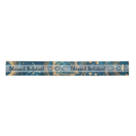 Erstellen Sie Ihre eigene mystische Blue & Gold Ce Satinband