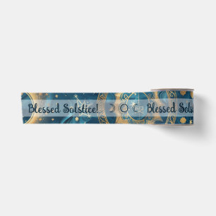 Erstellen Sie Ihre eigene mystische Blue & Gold Ce Satinband