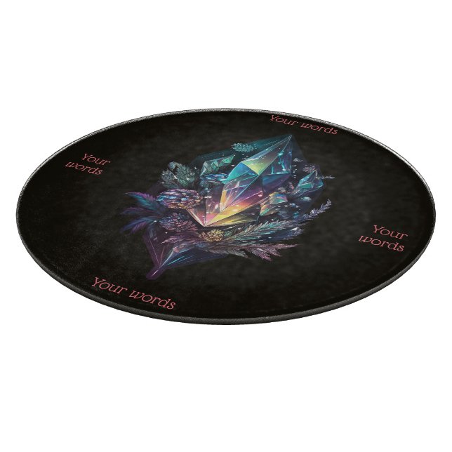 Erstellen Sie Ihre eigene mystische Kristallkarte Schneidebrett (Ecke)