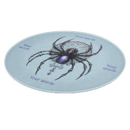 Erstellen Sie Ihre eigene mystische Lila Spinne Schneidebrett