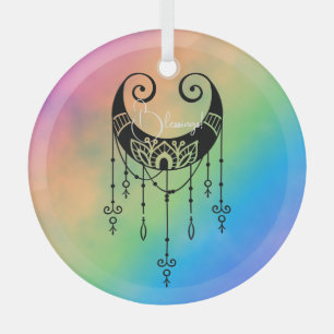 Erstellen Sie Ihre eigene mystische Mondlandung-Si Ornament Aus Glas