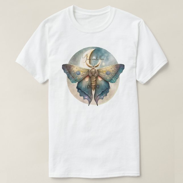 Erstellen Sie Ihre eigene mystische Mondmotte T-Shirt (Design vorne)