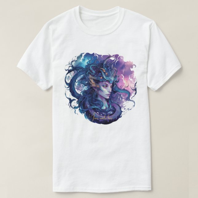 Erstellen Sie Ihre eigene mythische Medusa Gorgon T-Shirt (Design vorne)