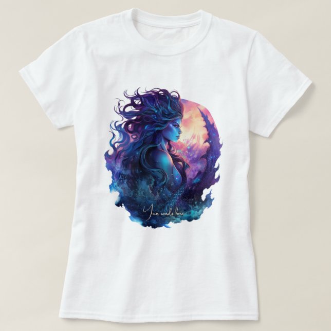Erstellen Sie Ihre eigene mythische Siren-Meerjung T-Shirt (Design vorne)