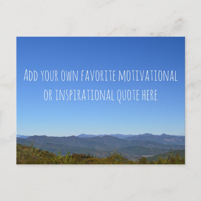 Erstellen Sie Ihre eigene Nachricht Landschaftlich Postkarte (Vorderseite)